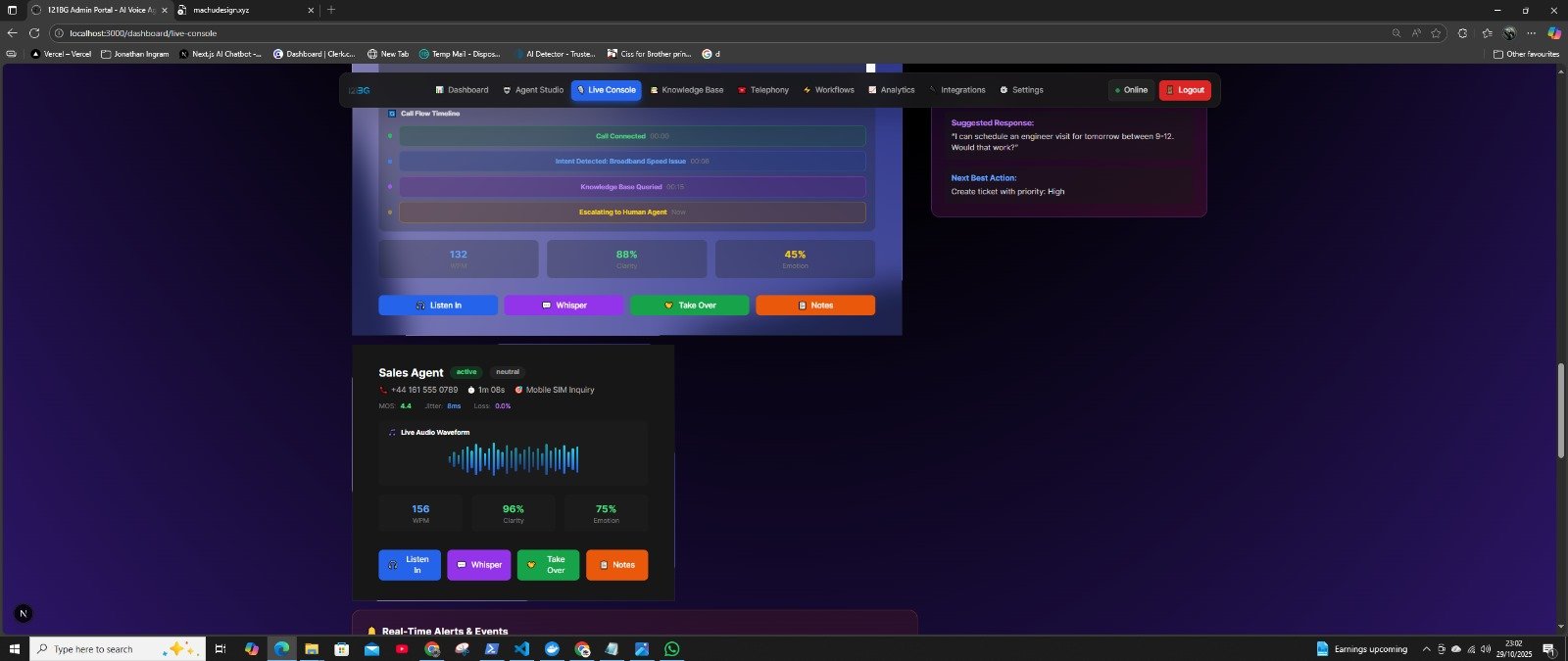 121BG application screen 4