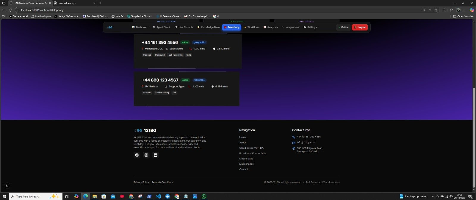 121BG application screen 26