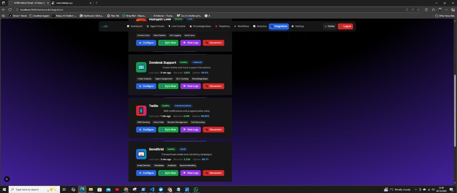 121BG application screen 28