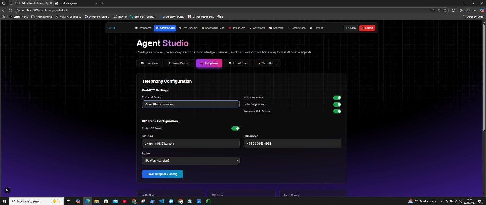 121BG application screen 31