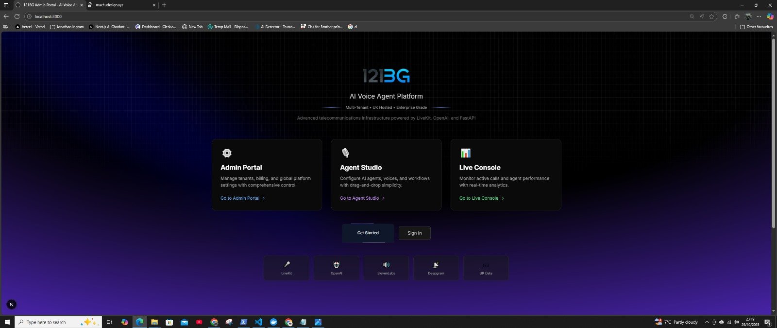 121BG application screen 47